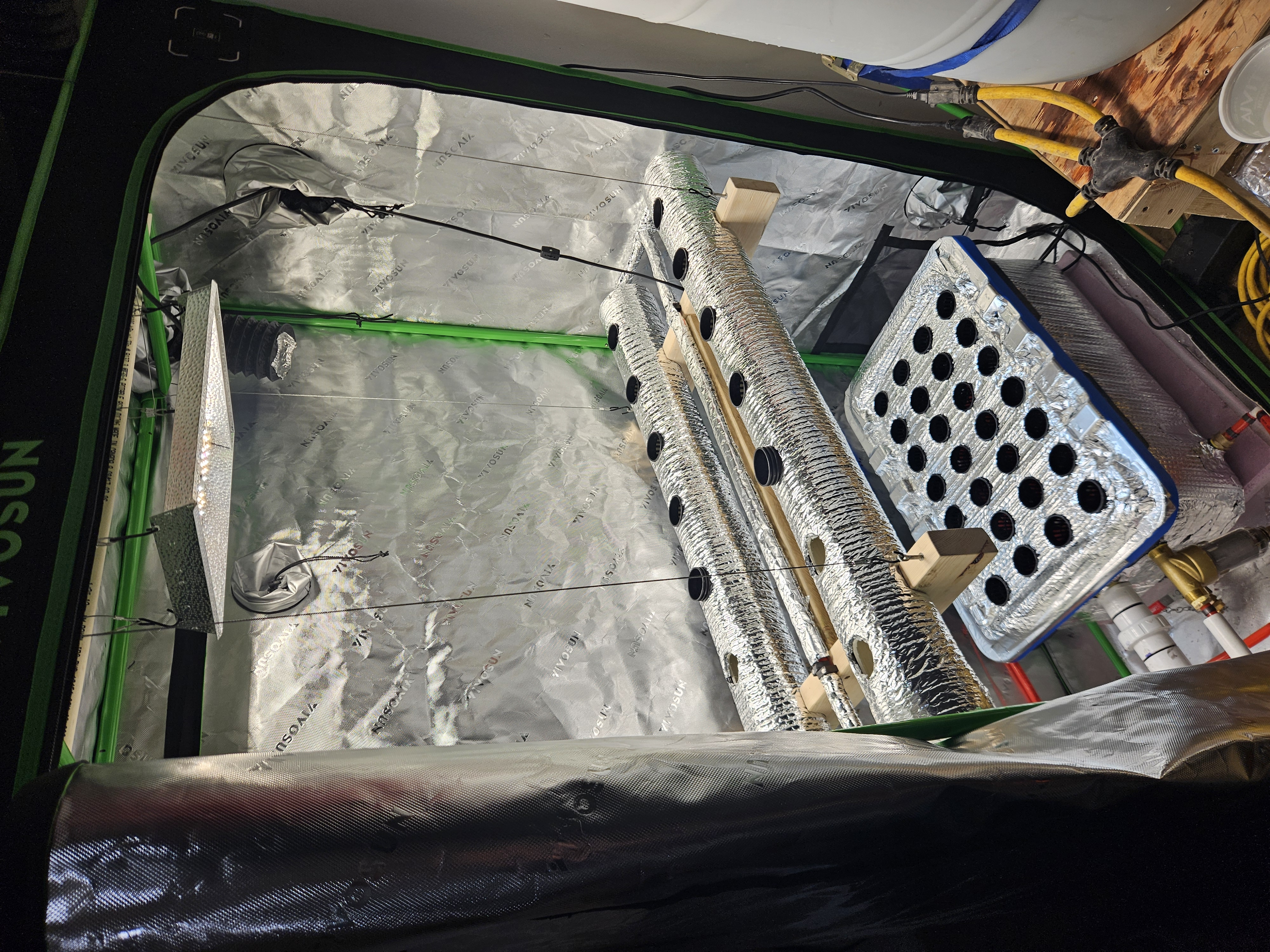 4x2 Veg Tent — grow_setup, day 1