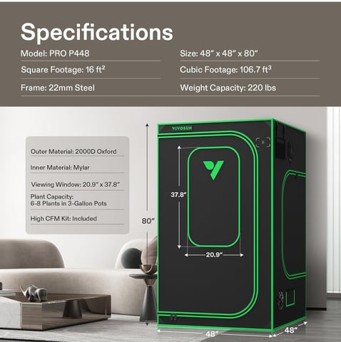 First grow — flower, day 58