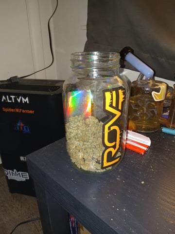 closet grow for veg with a.c infinity air intake fan .With no carbon filter just suction,and spider farmer sf 7000.Then a spider farmer sf tent 4×4×6.5with a G1500 l.e.d from spiderfarmer and spider farmer 6inch clip oscalating fan. — harvest, day 75