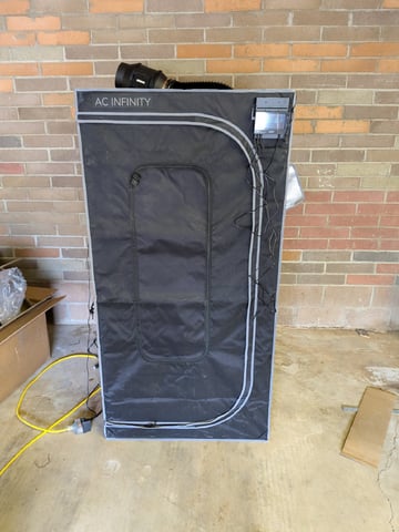 Grow Tent Starts — grow_setup, day 1